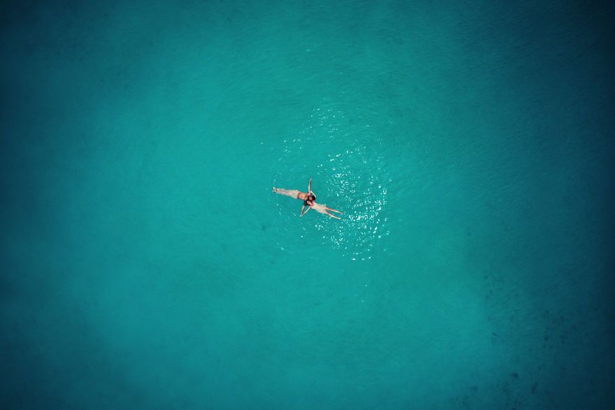 Alone in the world in their happiest moment